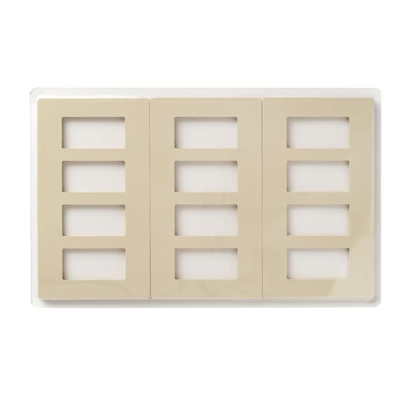 Faith Wall Plate, Number of Gangs: 4-Gang Plastic, Ivory - SWP4-IV-03