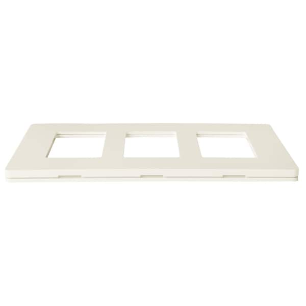 Faith Wall Plate, Number of Gangs: 3-Gang Plastic, Light Almond - SWP3-LA-04