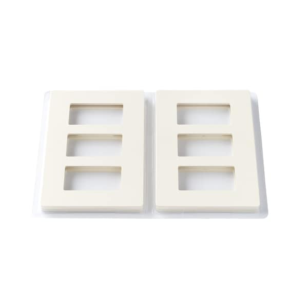 Faith Wall Plate, Number of Gangs: 3-Gang Plastic, Light Almond - SWP3-LA-04