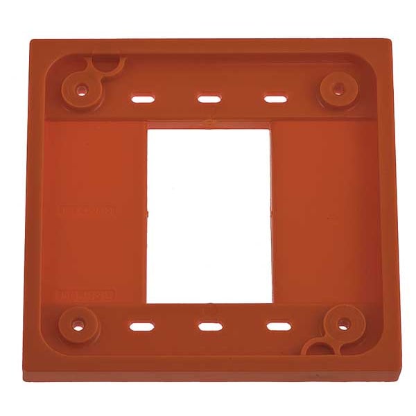 Hubbell Adapter Plate, Number of Gangs: 2 Polycarbonate, Orange - HBL4APO