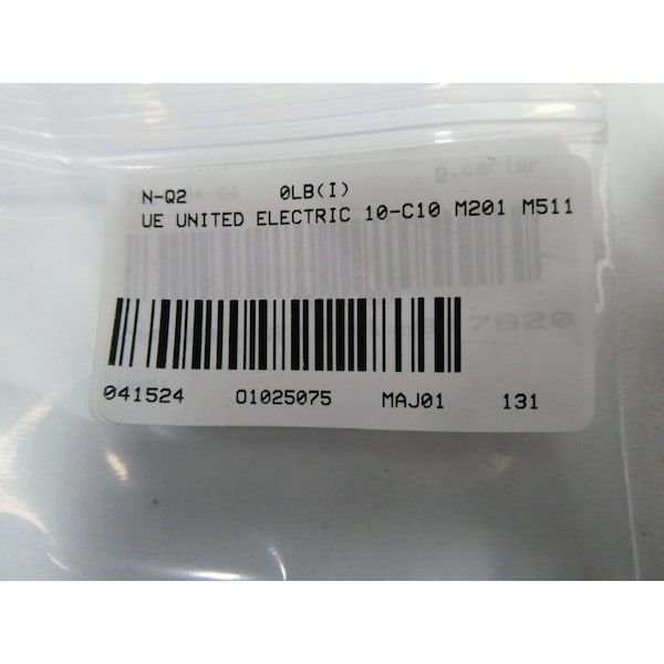 Interruptor de presión UE Electric 4-50PSI 250V-AC - 10-C10 M201 M511