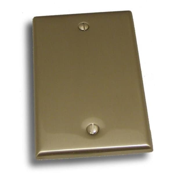 Residential Essentials Residential Essentials 10811SN Single Blank Switch Plate; Satin Nickel - 10811SN