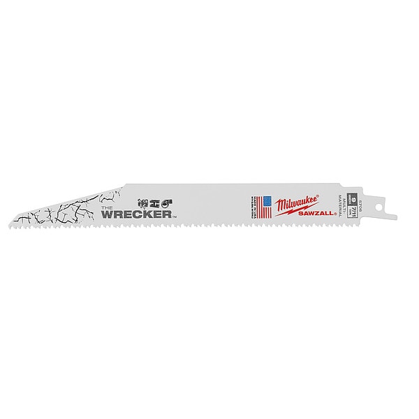 Milwaukee Tool The WRECKER Multi-Material SAWZALL Blade 9" 7/11TPI 25pk - 48-00-8706