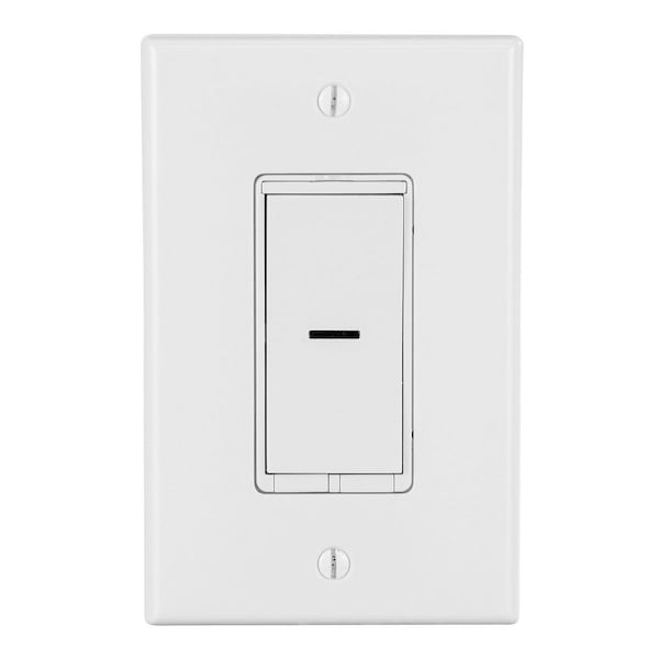 Bryant Wi-Fi Enabled Smart Wall Switch, Alexa, Apple, and Google, Sngl Pole, 3- & 4-Way, 120/277 VAC, White - IDEV0008HW