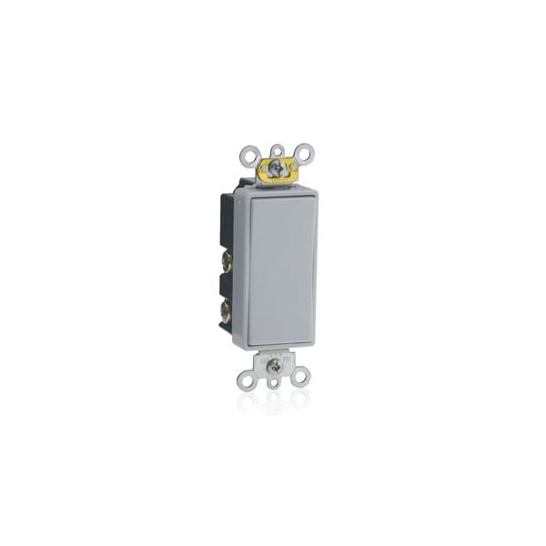 Leviton Rocker Switch 15A 120 277V Spdt Dec Sw Gray - 5657-2GY