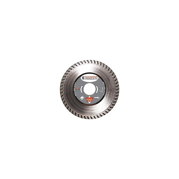 Diamond Products DIAMOND PRODUCTS 21212 Circular Turbo Blade, 1 in Arbor, Diamond Cutting Edge - 21212