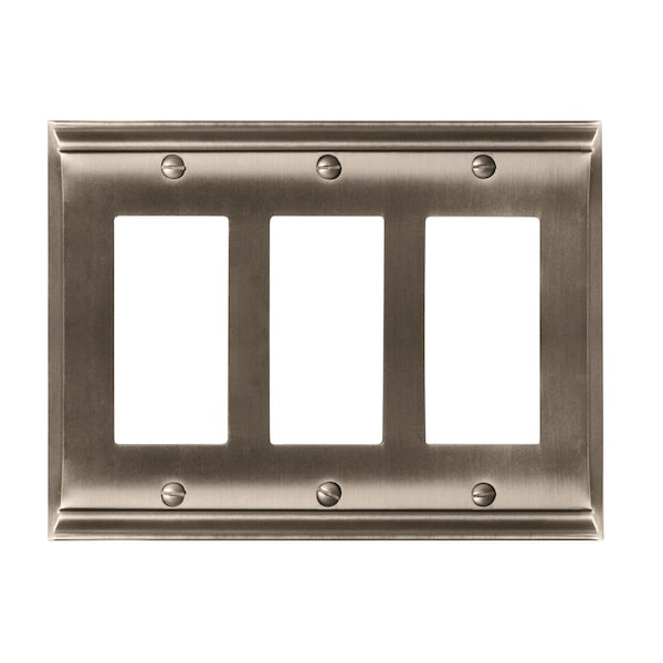 Amerock Candler 3 Rocker Satin Nickel Wall Plate - 1906900