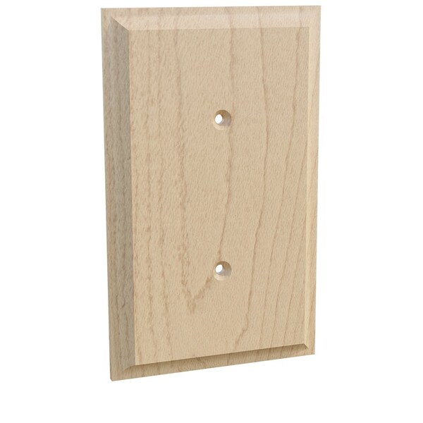 Designs Of Distinction Single Blank Switch Plate Cover - Hard Maple - 01452001HM1