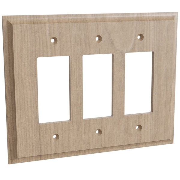 Designs Of Distinction Triple Levington Switch Plate - Cherry - 01453003CH1