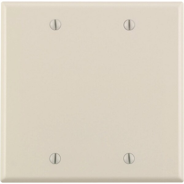 Leviton Blank Plate 2Gang Lt Alm - 78025-000