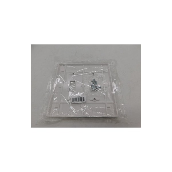Eaton Wiring Devices Toggle Wallplate, White, Toggle Cutout, Thermoset, Two- Gang, Mid-Size - 2039W