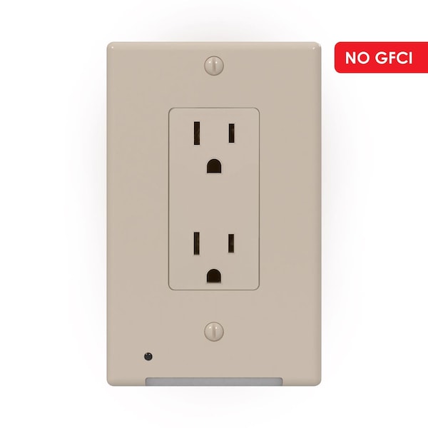 Westek Wallplate Nl Plst Alm 1R - LCR-CDDO-AL