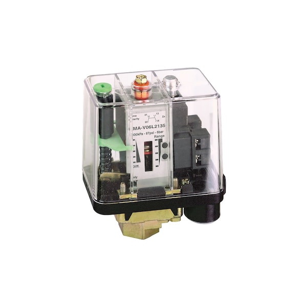 Interruptor de presión Telemecanique Sensors, 1 C/O, regulación entre 2 umbrales de acción - XMAV12L2135