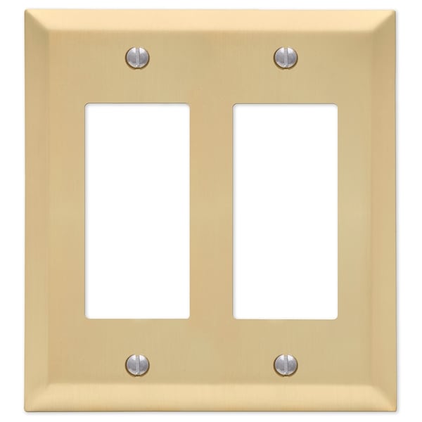 Amerelle WALL PLT RCKR STL STN BR - 163RRSB