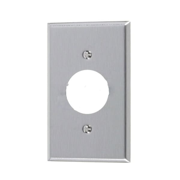 American Imaginations Rectangle Stainless Steel Electrical Receptacle Plate Stainless Steel - AI-37049