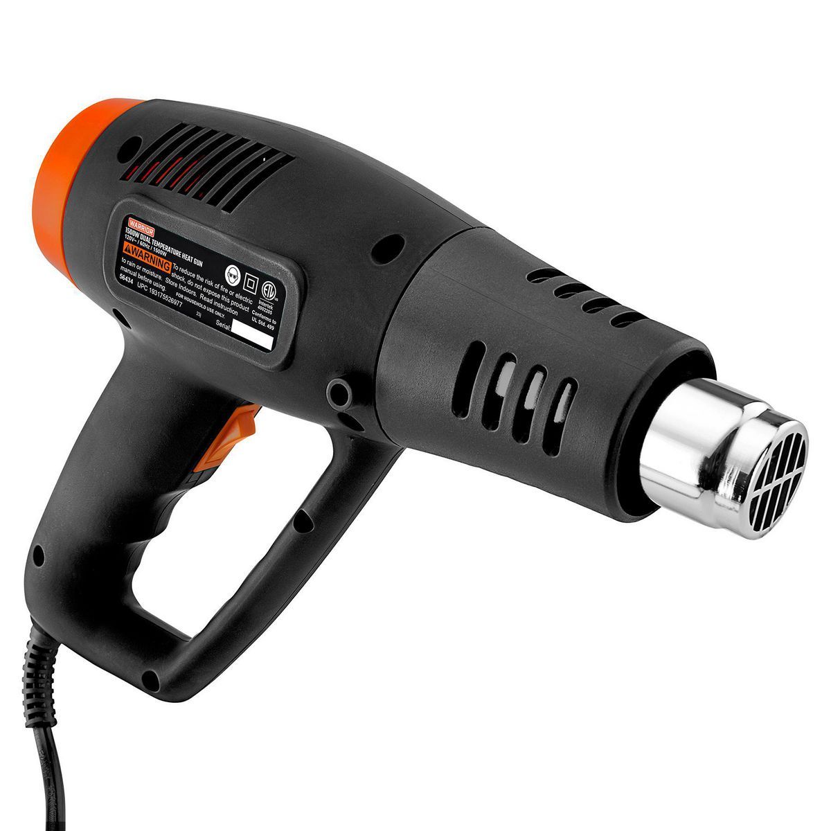 Pistola de calor con doble temperatura de 1500 vatios y 11 amperios - 56434