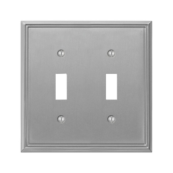Amerelle Wallplate 2Tog Metro Bn - 77TTBN