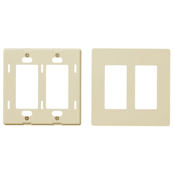 Faith Wall Plate, Number of Gangs: 2-Gang Plastic, Ivory - SWP2-IV-10