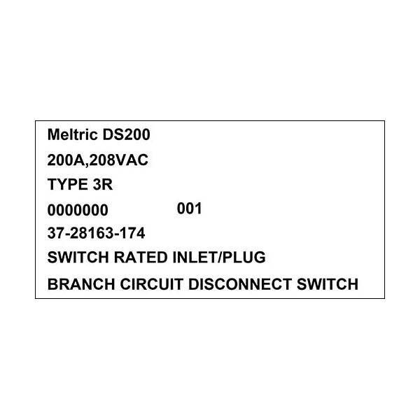 Meltric 37-28163-174 INLET - 37-28163-174