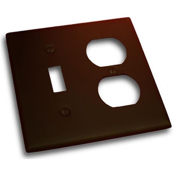 Residential Essentials Residential Essentials 10827VB Double Toggle and Outlet Switch Plate; Venetian Bronze - 10827VB