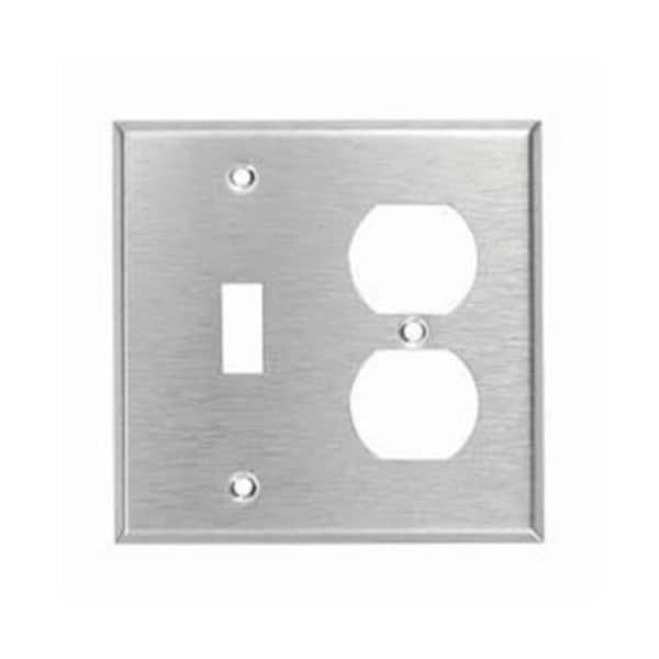 Mulberry Number of Gangs: 2 430 Stainless Steel, Satin Finish - 97532