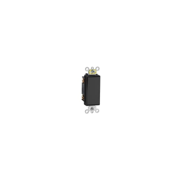 Leviton Rocker Switch 15A 120 277V Dec 3Way Sw Black - 5693-2E