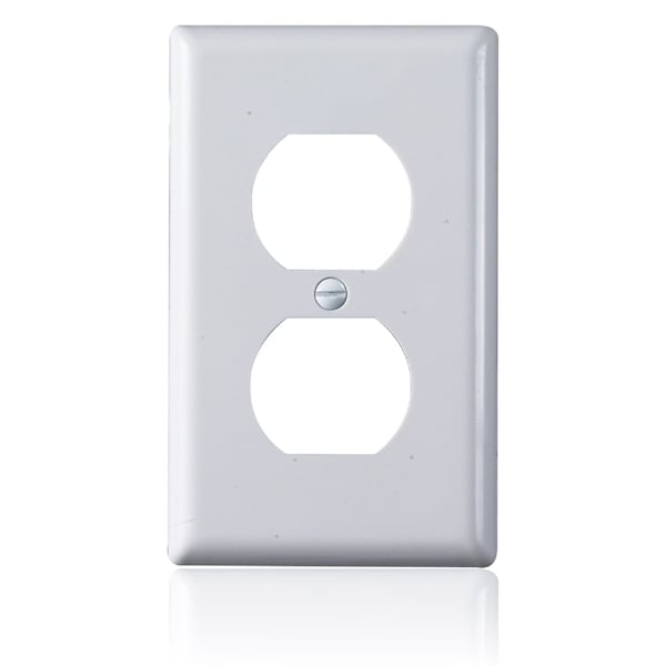 Faith Duplex White 1-Gang Standard Outlet Covers, Unbreakable Polycarbonate, 10PK - DUWP1-WH-10