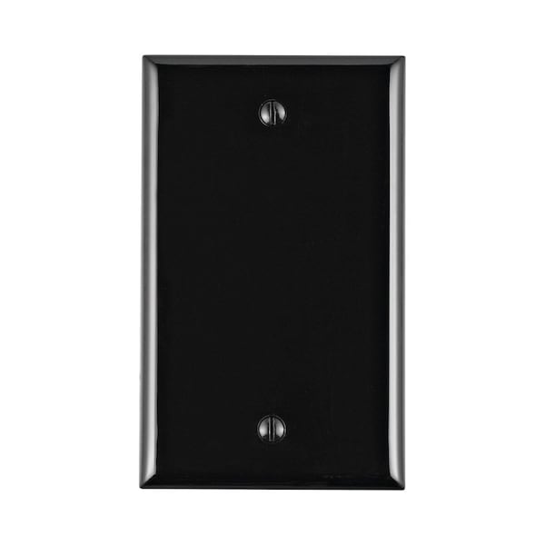 Leviton Wallplate Blank 1G Black - 80714-00E
