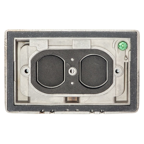 Hubbell Weatherproof Wall Plate, Number of Gangs: 1-Gang Stainless Steel, Brushed Finish, Silver - HBLSS84X