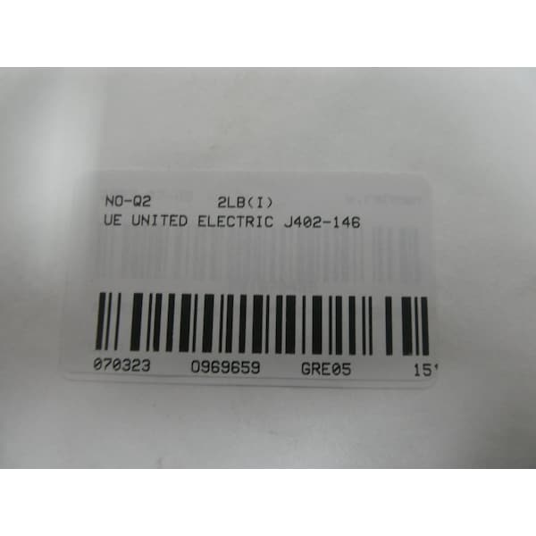 Interruptor de presión UE United Electric 30 pulgadas de mercurio a 20 psi 480V-AC - J402-146