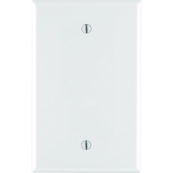 Leviton White 1 gang Nylon Blank Wall Plate - 0PJ13-00W