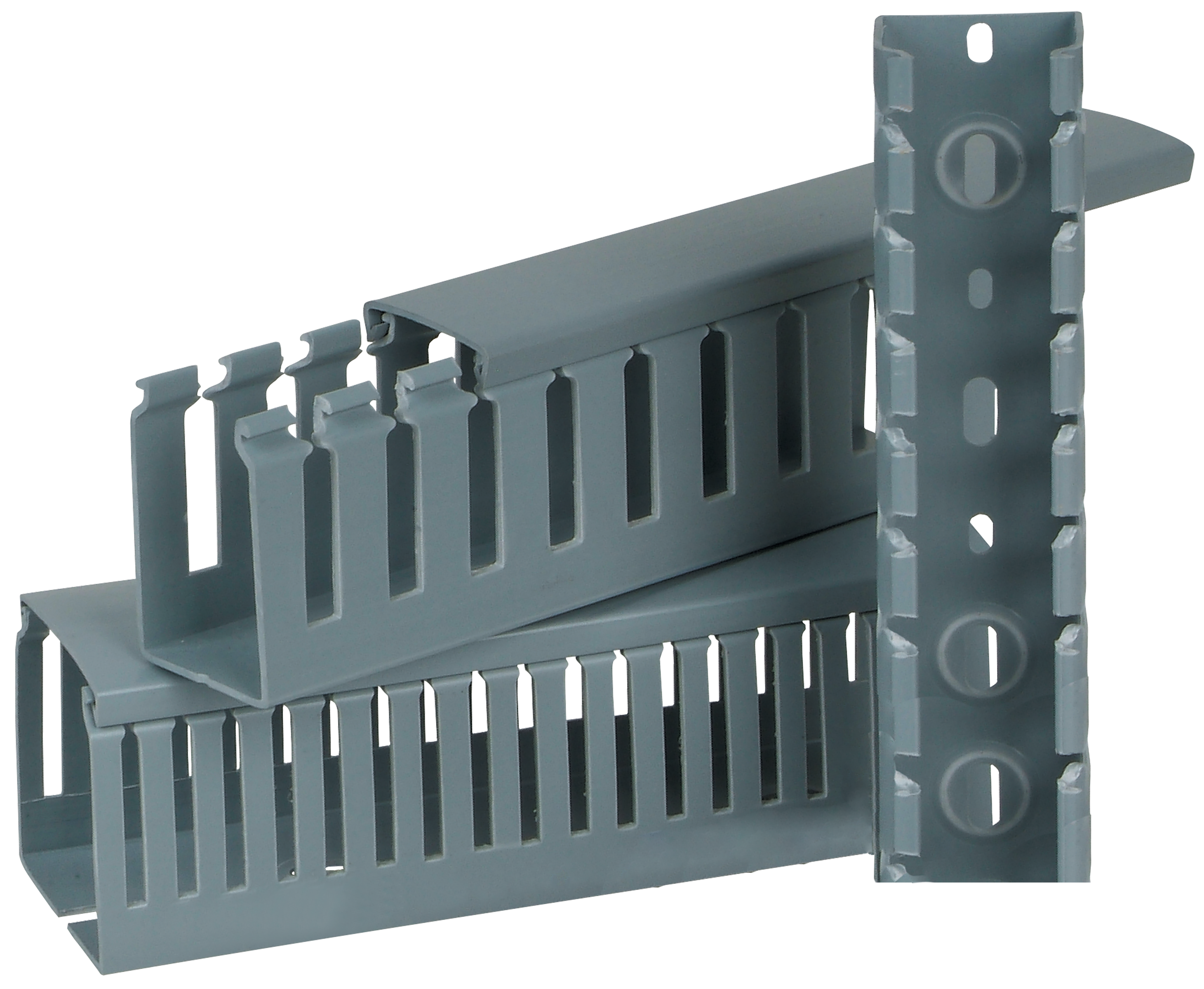 C3Controls Wire Duct, 40 x 80mm, Narrow, Grey, No Adhesive Back - WD-B40X80N