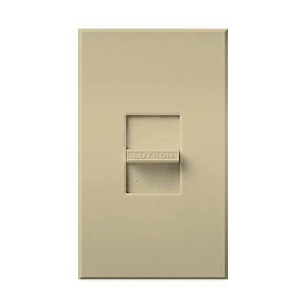 Lutron Lighting Dimmer, 1500 W Cap @120VAC, Ivory - NT-1500-IV