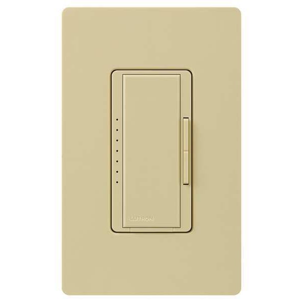 Lutron Lighting Dimmer, Incand, Rocker, Ivory, 120V - MACL-153M-IV