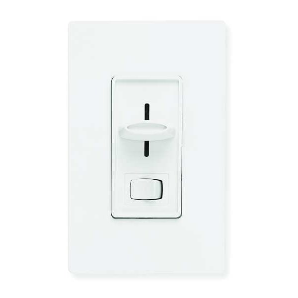 Lutron Lighting Dimmer, Slide, 3-Way, 8A, 120V, Wht - SF-103P-WH