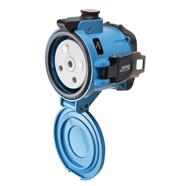 Meltric Ds100 Receptacle Metal Blue Size 5 Type 4X Ip 69 2P+G 100A 600 Vac 60 Hz No Aux - 37-94142