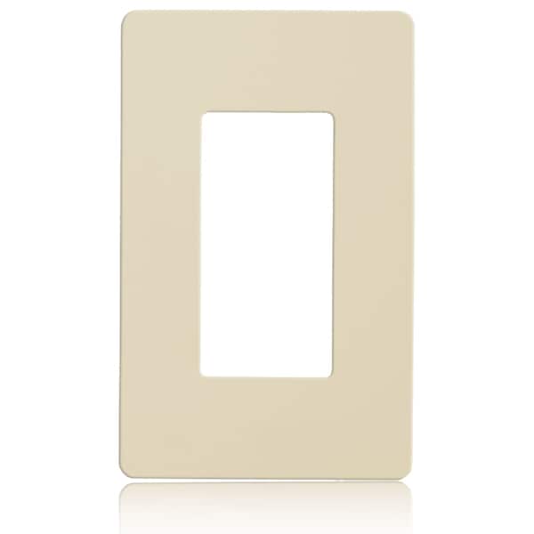 Faith 1-Gang Decorator Screwless Wall Plates Child Safe Outlet Covers, USB Receptacle, Ivory - SWP1-IV-01