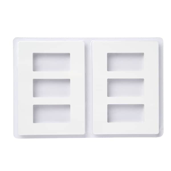 Faith Wall Plate, Number of Gangs: 3-Gang Plastic, White - SWP3-WH-50