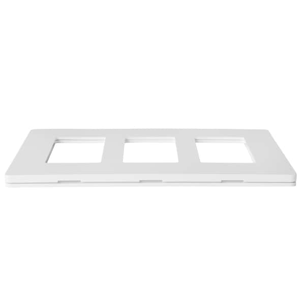 Faith Wall Plate, Number of Gangs: 3-Gang Plastic, White - SWP3-WH-50