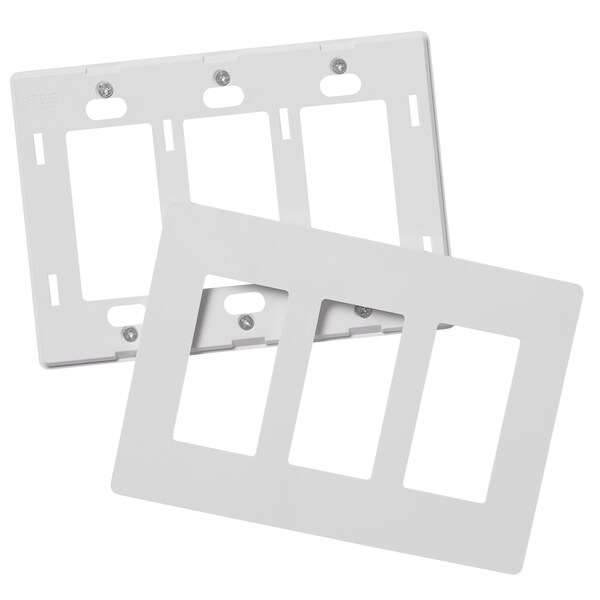 Faith Wall Plate, Number of Gangs: 3-Gang Plastic, White - SWP3-WH-50