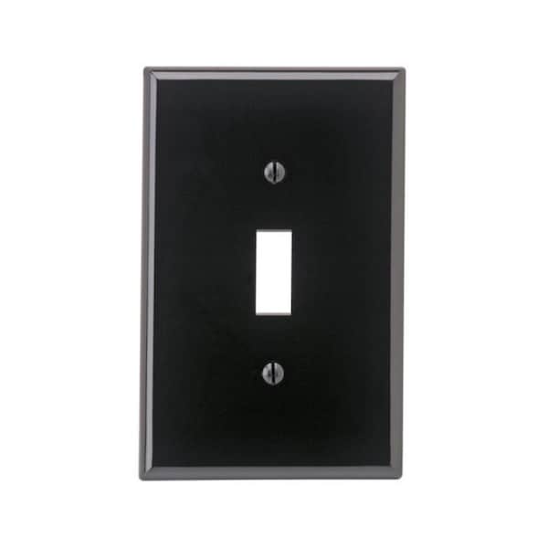 Ezgeneration 00PJ1-00E 1 Gang Wallplate Switch  Black - EZ612713