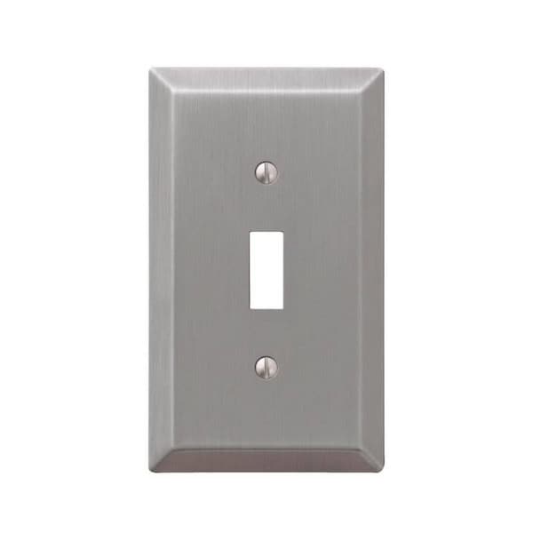Betterbattery Century 1-Toggle Wall Plate, 1 Gang, Brushed Nickel - BE1606584
