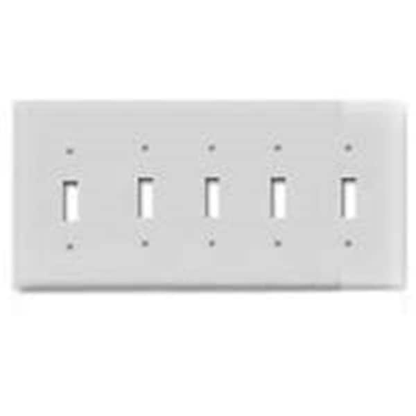 Eaton Wiring Devices Electrical Box, Number of Gangs: 5 White - 3933140