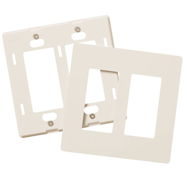 Faith Wall Plate, Number of Gangs: 2-Gang Plastic, Light Almond - SWP2-LA-120