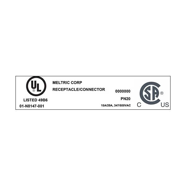 Meltric 01-N8147-001 RECEPTACLE REVERSE INTERIORS - 01-N8147-001