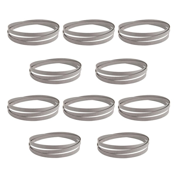 Powertec 93 in L, 3/4 in W, 10/14 TPI, Bi-Metal, 0.035 in Thick, 10 PK - 13280-P10