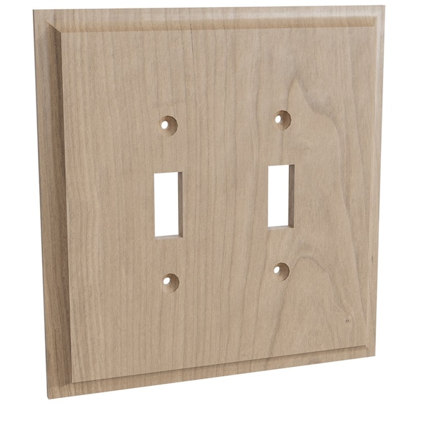 Designs Of Distinction Double Light Switch Plate - Cherry - 01451001CH1
