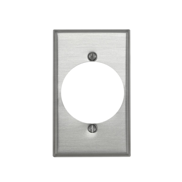 Leviton Wallplate Recept 1G Alum - 000-83028-000