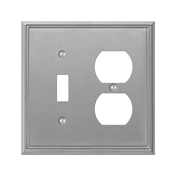 Amerelle Wallplat1Tog/1Dup Met Bn - 77TDBN