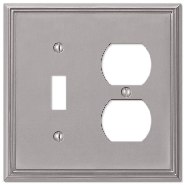 Amerelle Wallplat1Tog/1Dup Met Bn - 77TDBN
